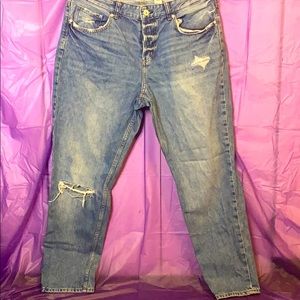 Denim boyfriend jeans